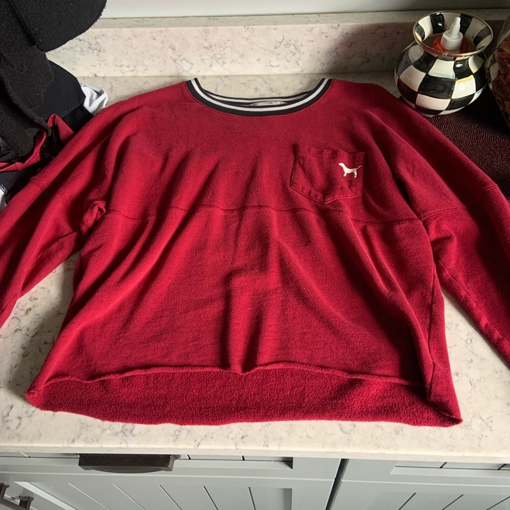 PINK Victoria's Secret Cropped Crewneck
